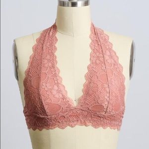 Floral Lace Halter Bralette